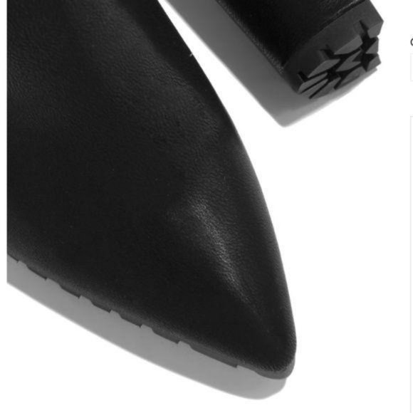 Black Lug Sole Ankle Booties - Picture 4 of 8